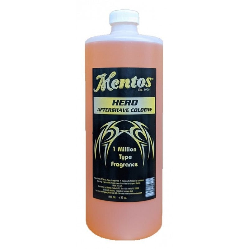Mentos Hero Aftershave 1 Million 32oz FW Barber Supply